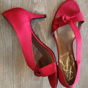 J. Renee Red Sexy Open Toe Shoes